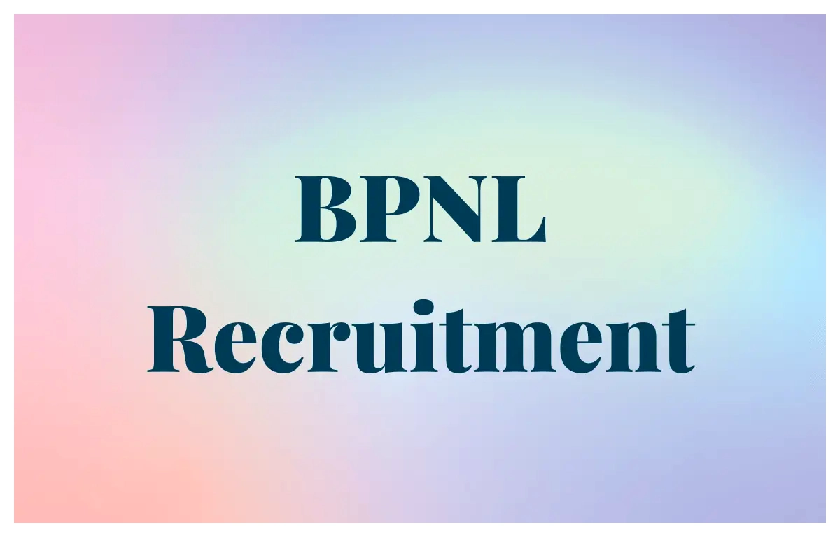 BPNL Recruitment 2024